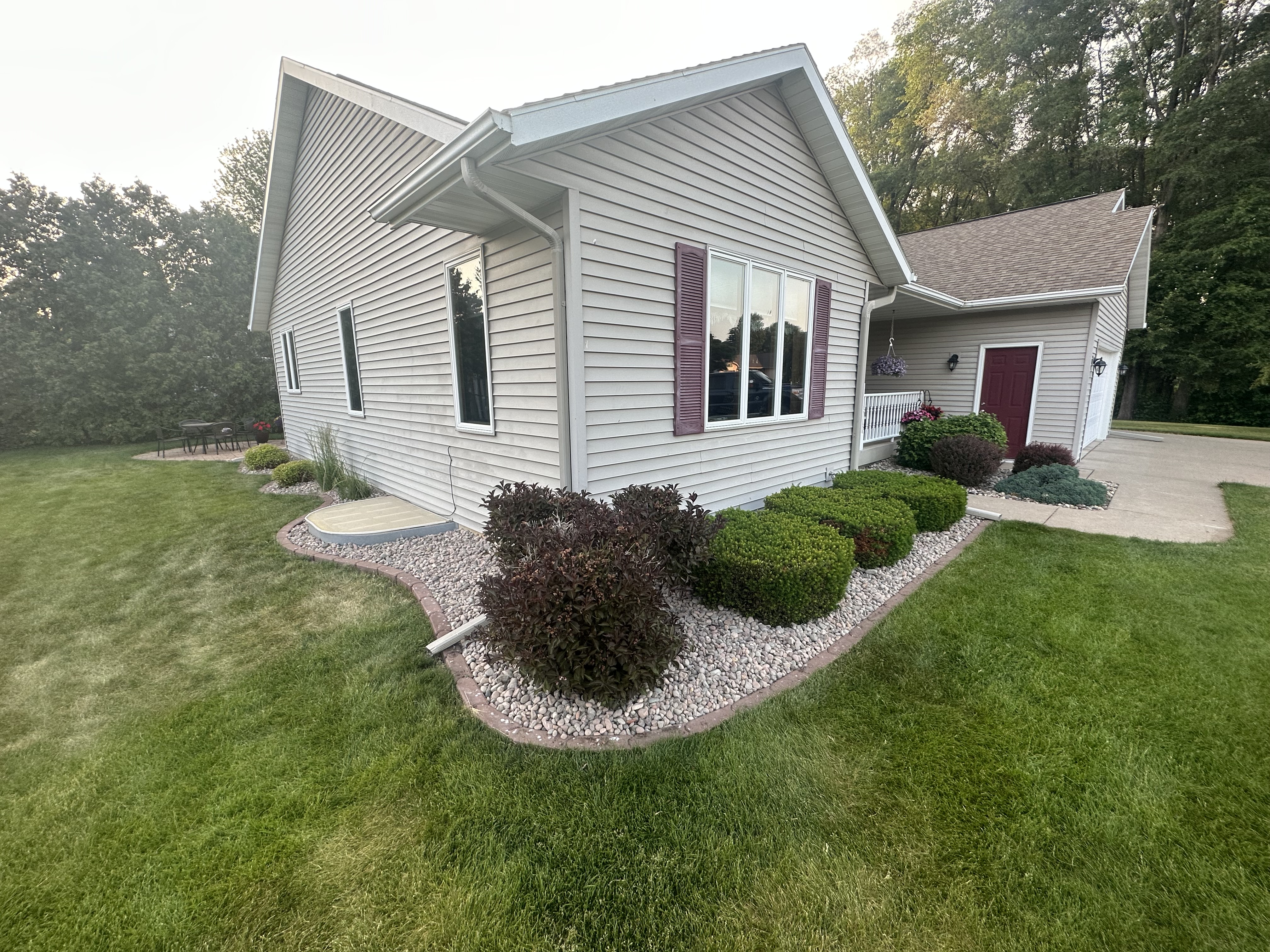 house with landscaping